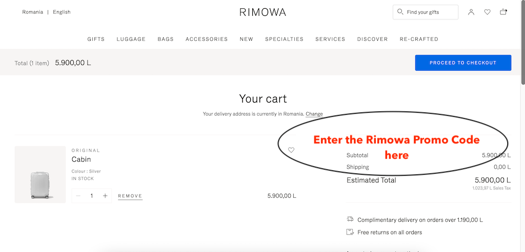So verwenden Sie einen Rimowa Gutscheincode